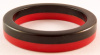 BB92 red & black bakelite bangles